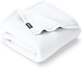 Bare Home Polar Fleece Blanket - Extra Long - White - Warm & Cozy - Premium Fleece Throw for Bed, Sofa, Camping, Travel and Cold Nights - Lightweight Blanket (Twin/Twin XL, White)
