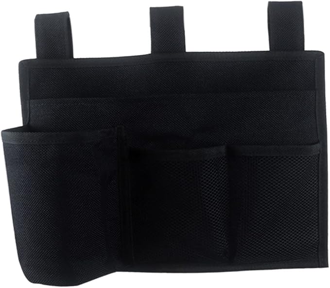 Multipurpose Bedside Hanging Bag Organizer with Multiple Pockets for Dormitory and Home Door Back Storage Pouch for Phones Books Chargers and Snacks Caddy for Bedroom and Living