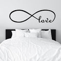 Love Quotes Wall Decals for Bedroom: Inspirational Positive Vinyl Art Wall Stickers for Home Bathroom Living Room - Love Infinity 45" X 12.6"