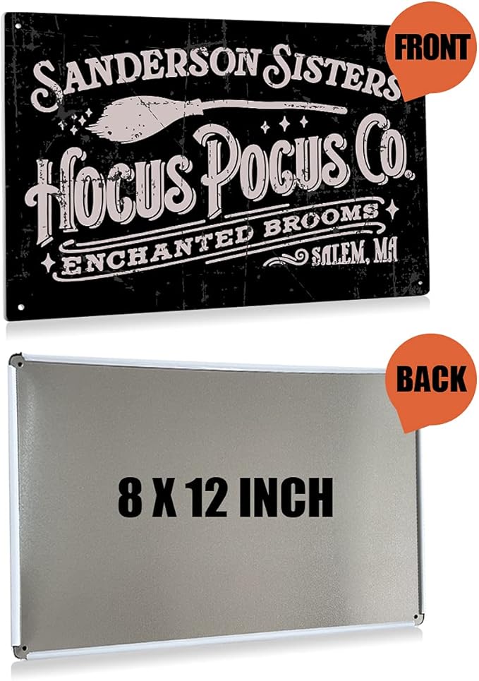 Halloween Decorations Hocus Pocus Sign Sanderson Sisters Halloween Decorations Halloween Decor Retro Sanderson Sisters Yard Sign for Home Halloween Decor Gifts Halloween Decorations Outdoor