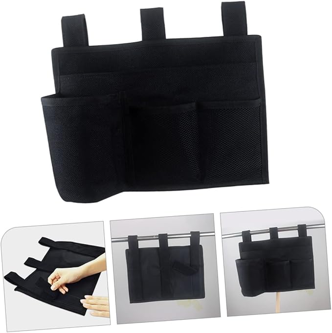 Happyyami Bedside Hanging Organizer Pouch Multipurpose Storage for Dormitory Home for Snacks Phone Chargers Beauty Items Easy to Install Door Back Storage Bag