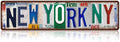 Vintage City Street Sign New York,NY Wall Decor Metal Tin Signs for Bar Home Bedroom Garage