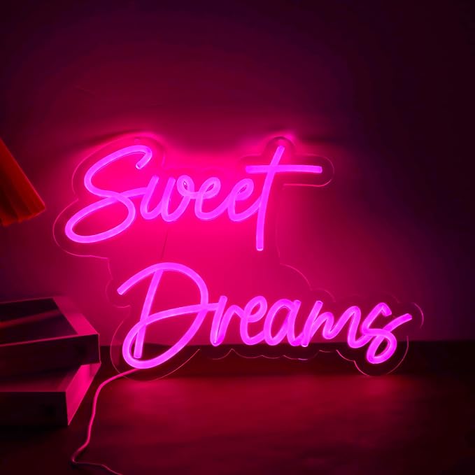 Sweet Dream Neon Signs for Wall Decor，Led Neon Light for Bedroom，Bedroom,Christmas Birthday Party Gift