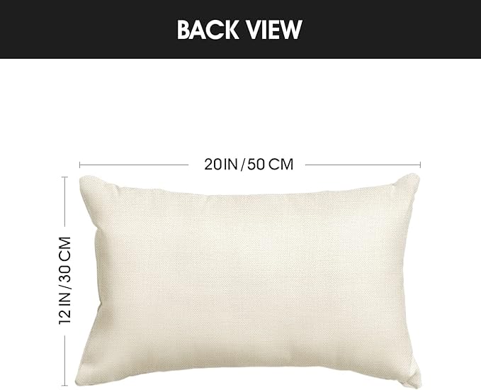 AVOIN colorlife Home Sweet Home Bee Sunflower Throw Pillow Covers, 12 x 20 Inch Love Lives Here Spring Summer Stripes Cushion Case for Sofa Couch Set of 4