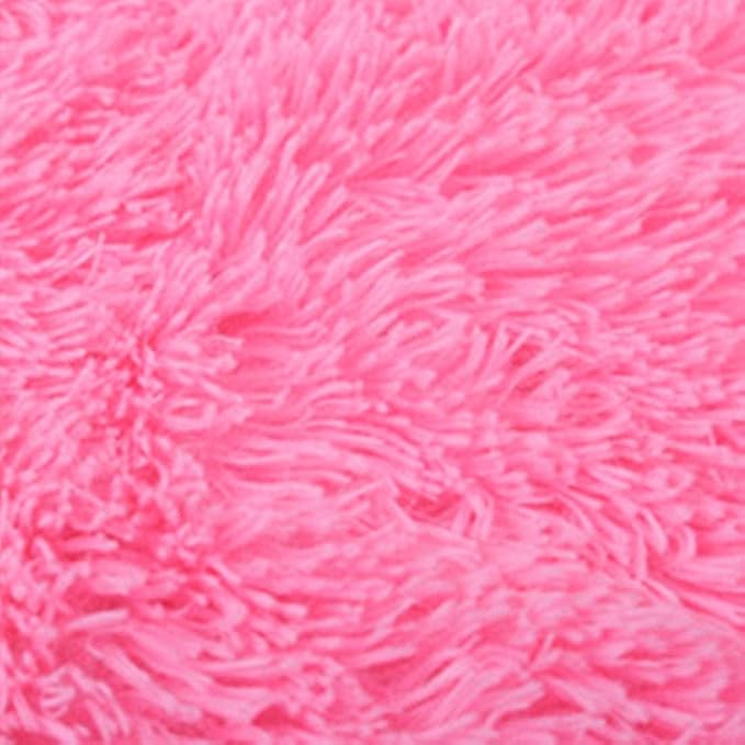 Plush Super Soft Blanket Bedding Sofa Cover Furry Fuzzy Fur Warm Throw Qulit Cozy Couch Blanket for Winter (Throw (51" x 63"), Pink)