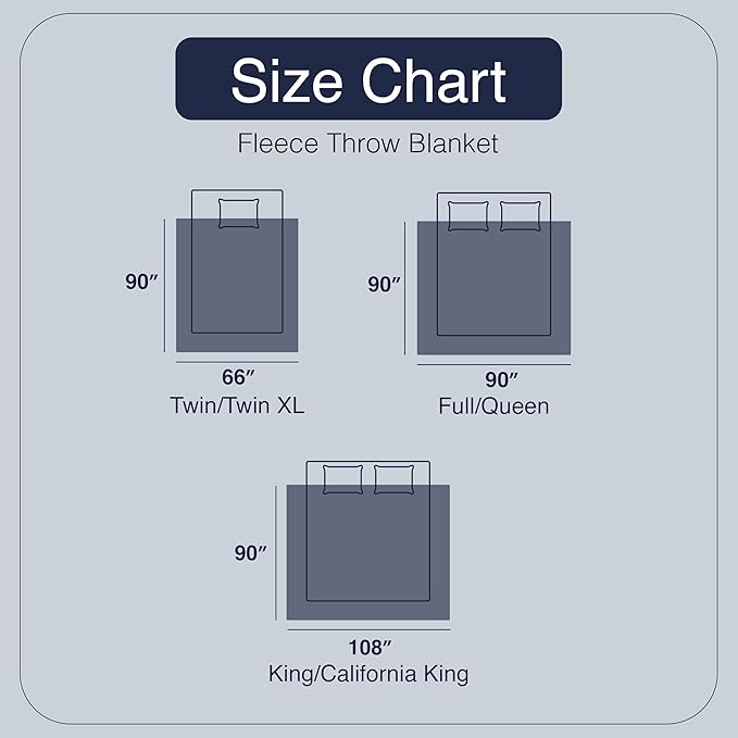 Casual Living Full/Queen Fleece Blanket Fluffy Soft Warm Cozy Bed Blankets for Bedroom Decor Plush Thick Fuzzy Oversized Big Flannel Throw for Bed Chair or Outdoor, 90-inch x 90-inch, Light Grey