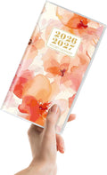 Pocket Calendar 2026-2027, Orange 2026-2027 Monthly Planner - 3.7" x 6.7" - Runs from January 2025 Until December 2027, 2026 Pocket Calendar with PVC Cover for Home, School, Office Supplies
