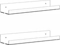 2 Pack Clear Acrylic Shelves for Wall with Adhesive,15 Inch No Drill Floating Shelves for Bathroom,Bedroom,Renter Friendly,Kids Room Bookshelf,Wall Display Shelf for Lego,Funko Pop,Figurine,Perfume