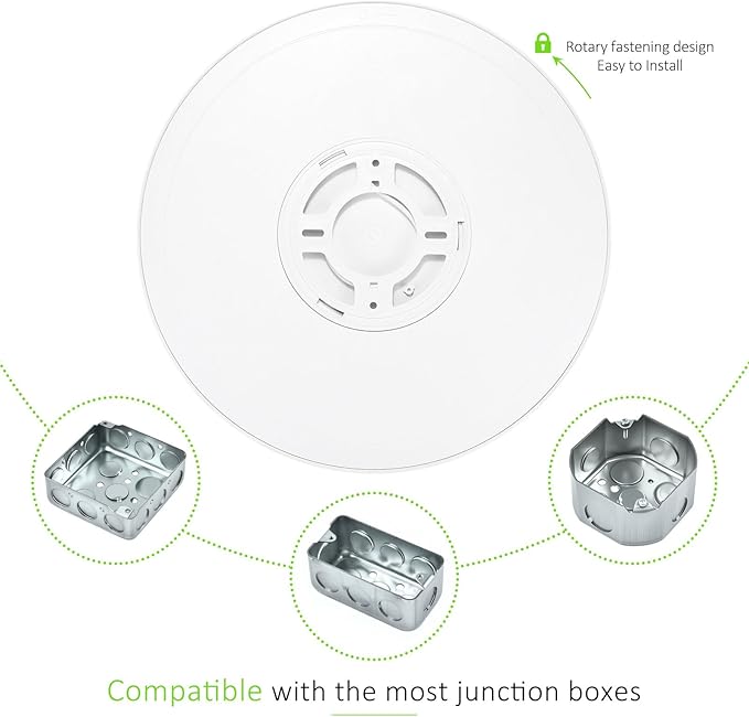 1 Pack LED Flush Mount Ceiling Light, 24W Ultra Thin Round White Lamp 3000K/4000K/6500K 3 Color Temperatures Adjusted Modern Ceiling Lights, Wired