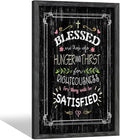 Rustic Christian Wall Art Decor: Bible Verse Wooden Framed Picture Religious Scripture Quote Print Inspirational Lord Sign Artwork Decoration for Farmhouse Living Room Bedroom Home