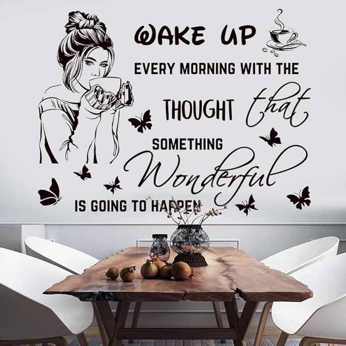 Inspirational Quotes Motivational Wall Stickers Letter Decals Vinyl Sayings Beauty Eye Stickers for Women Bedroom Girls Bathroom Beauty Salon Decoration