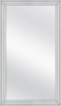 MCS Ezra 28.66x49.66 Large Wall Mirror, Gray Woodgrain & Beveled Mirror, Vertical & Horizontal Wall Hanging Mirror for Bathroom, Bedroom & Livingroom