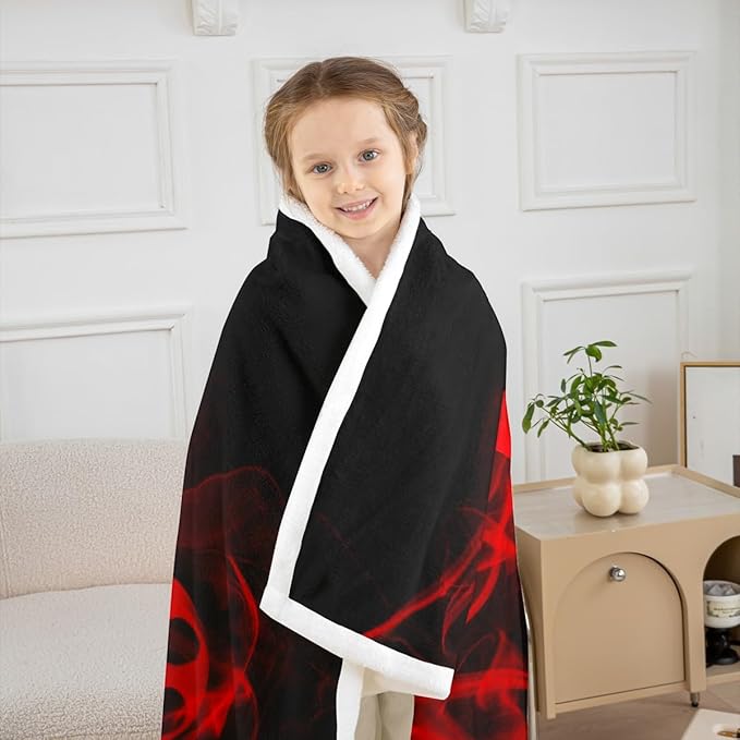 Games Blanket Throw for Boys Gamer Gamepad Sherpa Blanket for Kids Youth Gamer Room Sofa Decor,Gaming Controller Fleece Blanket Novelty Retro Game Console Fuzzy Blanket, Throw 50"x60" Red Black