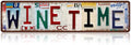 Vintage Wine Time Street Sign Wall Decor Metal Tin Signs for Bar Home Bedroom Garage