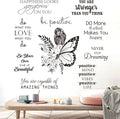 Inspirational Wall Decals Peel and Stick Vinyl Quotes Wall Decor Motivational Positive Saying Wall Art for Living Room Bedroom Office Bathroom Home Decor Stickers Decor