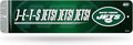 Rico Industries NFL Football Metal Street Sign 4" x 15" Home Décor - Bedroom - Office