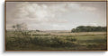 InSimSea Extra Large Framed Vintage Wall Art, Living Room Country Farmhouse Decor, Wilderness Landscape Paintings, Canvas Prints, Retro Farm Long Picture for Bedroom Above of Bed,24x48inch