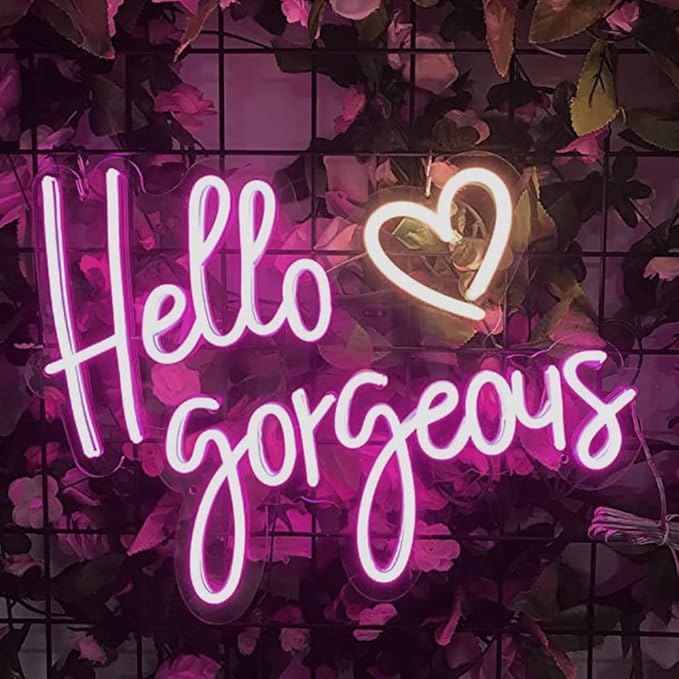 LED Neon Sign Night Light for Wall Party Décor Bedroom Room Bar Wedding Home Birthday Art Decoration Christmas with USB Chain Light modulator 5v (lets party blue)