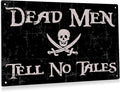 Funny Dead Men Tell No Tales Metal Tin Sign Wall Decor Vintage Retro Signs Indoor Outdoor Decoration Gifts large