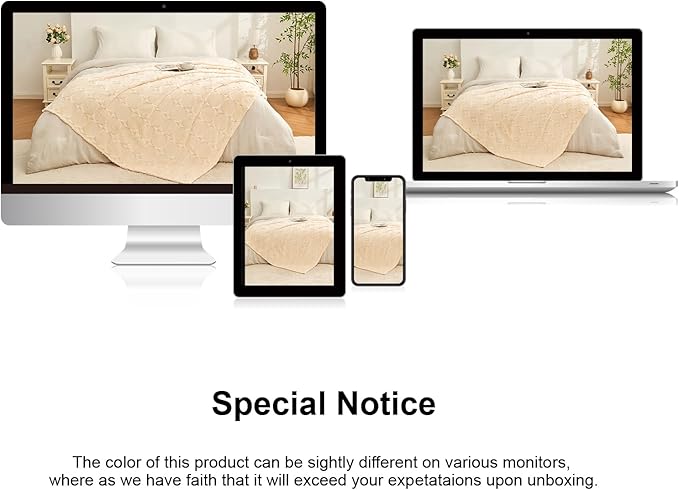 3D Circle Pattern 300 GSM Beige Throw Blankets for Bed - Cozy Blanket for Women,Warm Small Throw Blanket, 60x80 Inches