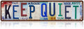 Vintage Keep Quiet Metal Tin Signs Street Signs Man Cave Bar Cafe Home Wall Decor 16 x 4 Inches