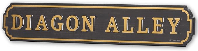 Harry Potter Diagon Alley Horizontal Wood Wall Decor - Fun Harry Potter Sign for Bedroom or Movie Room