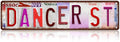 Vintage Dancer St Wall Decor Street Signs Pink Room Metal Tin Signs Gife for Women Girl 16 x 4 Inches