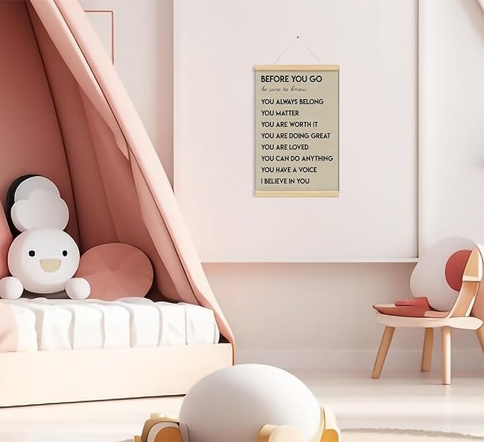foedor Mental Health Posters,Positive Affirmations Wall Sign Decor Posters for Health Office,Inspirational Wall Art for Office Bedroom Kids Playroom Wall Decor,16x24 Inch