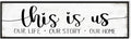 This Is Us Sign Wall Decor: Family Signs for Home Decor Living Room Wall Art Framed 16"x48"Large Farmhouse Rustic Home Sign Wall Decor Above Bed,Country Wall Plaques Hanging Master Bedroom Decor