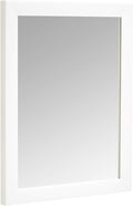 Amazon Basics Rectangular Wall Mount Mirror for Bedroom, Living Room, Entryway, Standard Trim, 16" x 20", White