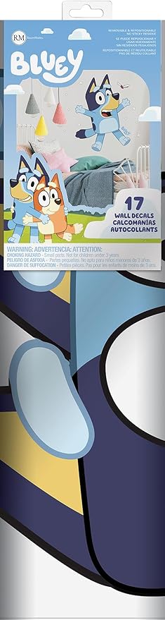 RoomMates Bluey Peel and Stick Giant Wall Decals, RMK5458GM