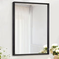 AAZZKANG Large Mirrors for Wall Black 28"x20" Rectangle Metal Framed Mirror Decorative for Bedroom Living Room Entryway Hanging Vertically or Horizontally