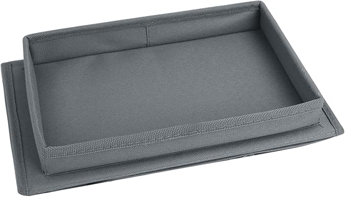 Sofa Armrest Organizer with Top Tray for Couch Recliner, 5 Pockets TV Remote Control Holder Foldable Armchair Bedside Caddy Organizer Storage Bag for Magazines Cellphone Drinks Snacks Tea Cup (Grey)