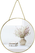 11.8-inch Small Round Wall Mirror, Gold Bathroom Mirror