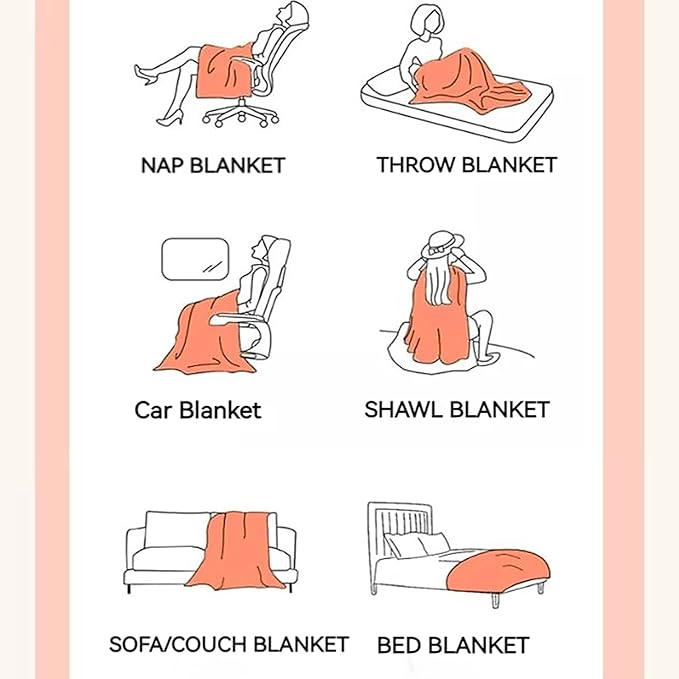 UKELER Soft Faux Fur Throw Blanket Large Solid Reversible Shaggy Blanket Plush Thick Fluffy Blankets Throws for Bed, Couch, Sofa, Office, Camping 60''x80'' Dark Grey