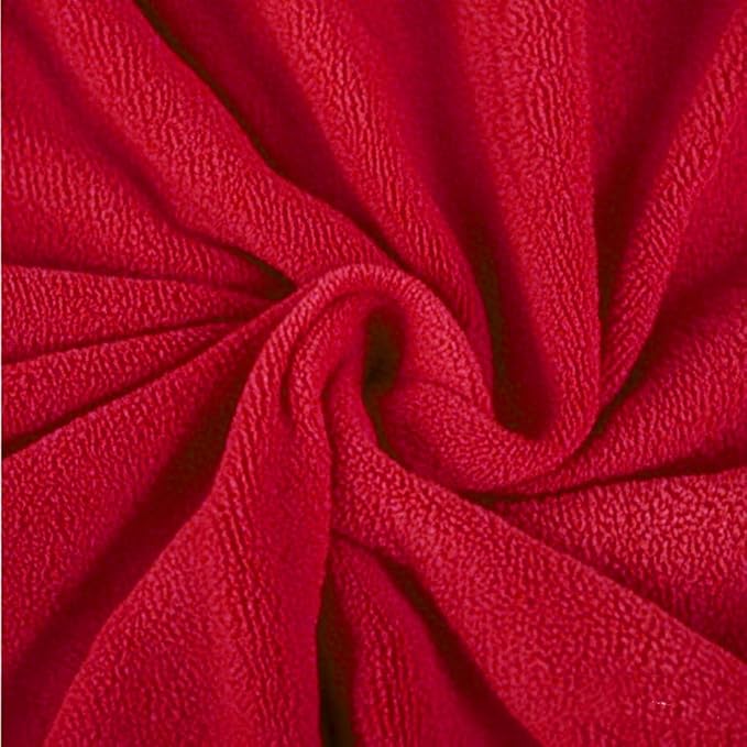 Plush Super Soft Blanket Bedding Sofa Cover Furry Fuzzy Fur Warm Throw Qulit Cozy Couch Blanket for Winter (51x63 Inches,Throw, Pure Red)