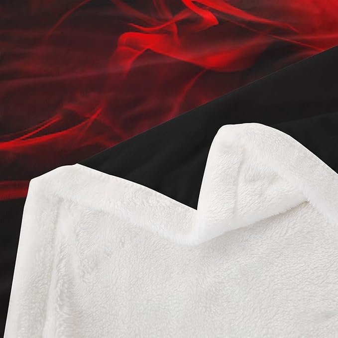 Games Blanket Throw for Boys Gamer Gamepad Sherpa Blanket for Kids Youth Gamer Room Sofa Decor,Gaming Controller Fleece Blanket Novelty Retro Game Console Fuzzy Blanket, Twin 60"x80" Red Black