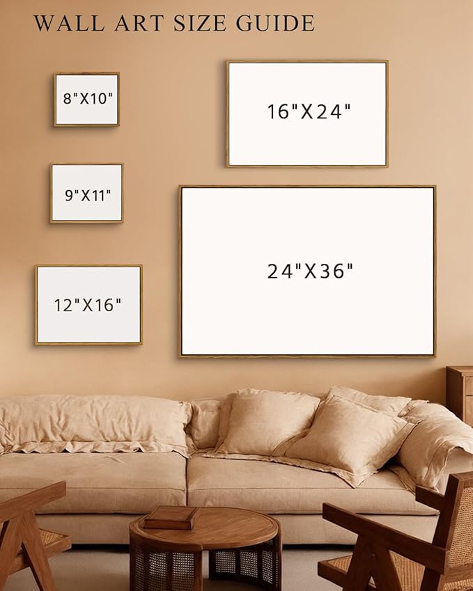 InSimSea Framed Canvas Wall Art Vintage Decor, Rustic Classical Paintings for Wall Decorations, Large Prints Artwork, Living Room Home Kitchen Farmhouse Bathroom Decor, 24"x36"