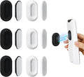 Magnetic Remote Control Holder Wall Mount - 6 Pcs No Drill Self-Adhesive Organizer for Air Conditioner & TV Remotes, Storage Caddy for Televisions Backside - White&Black
