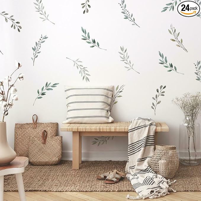 RoomMates RMK4581SCS Rustic Country Leaves Peel and Stick Wall Decals
