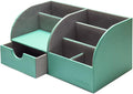 UnionBasic Desk Organizer - Multifunctional Leather Desktop Pen Holder Storage Box - Business Card/Pen/Pencil/Mobile Phone/Stationery Holder