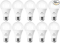 100W Equivalent Bright LED Light Bulbs, Cool White 6000K A19 Lightbulbs, Focos LED para Casa, for Kitchen Bedroom Indoor, 1500 Lumens, E26 Standard Base, 10-Pack, Non-Dimmable