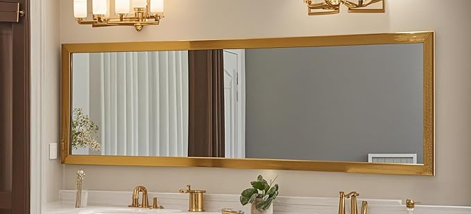 WhiteBeach 48'' x 16'' Over The Door Mirror, Full Length Wall Mirror, Bedroom