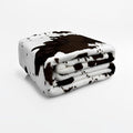 Fleece Blanket Full/Queen - 80x90 Inch Lightweight & Buttery-Soft Throw for Bed, Sofa, Camping | 300GSM Cloud-Touch Microfiber | Cozy Essentials for Travel & Movie Nights, (Cow)