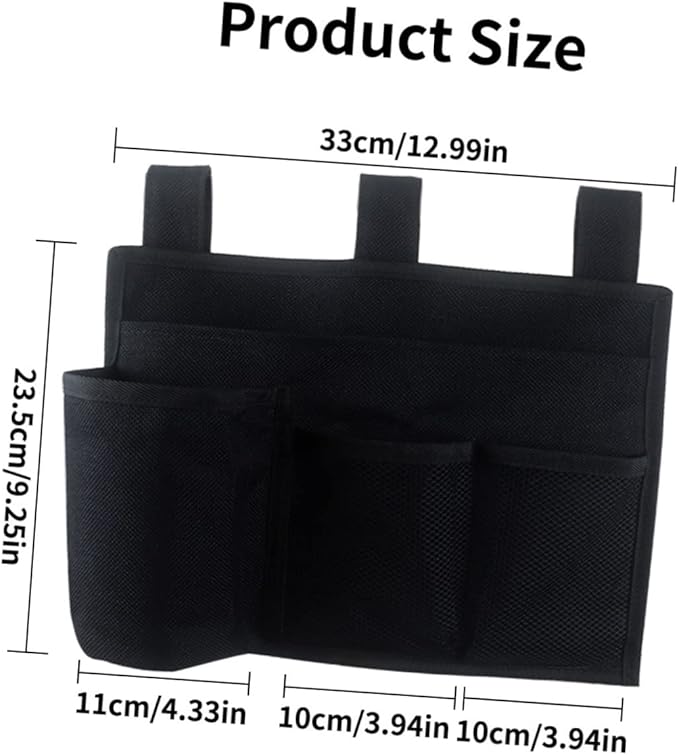 Happyyami Bedside Hanging Organizer Pouch Multipurpose Storage for Dormitory Home for Snacks Phone Chargers Beauty Items Easy to Install Door Back Storage Bag