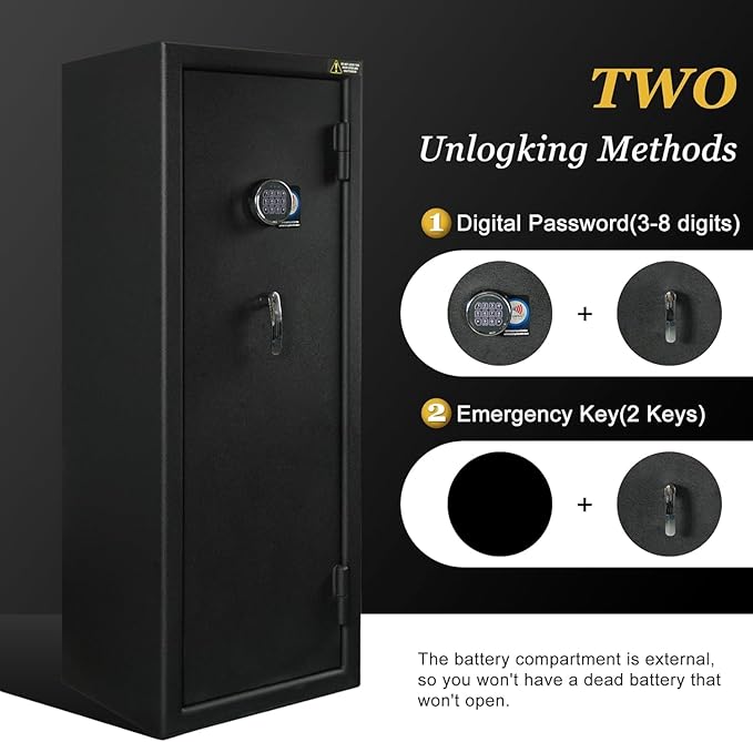 HARDROCK Gun Safe for Pistols, Biometric Wall Mounted Handgun Safe Box for Desk, Bedside,Truck，Drop Down Quick Access Security Safe with Fingerprint Keypad Lock for Home nightstand