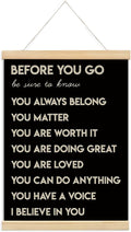 foedor Mental Health Posters,Positive Affirmations Wall Sign Decor Posters for Health Office,Inspirational Wall Art for Office Bedroom Kids Playroom Wall Decor,12x16 In