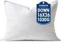 MIULEE 16x26 Synthetic Down Alternative Pillow Insert Decorative Throw Pillow 16 x 26 Inch Body Bed Sleeping Ultra Soft Fluffy Form for Sofa Couch Bed