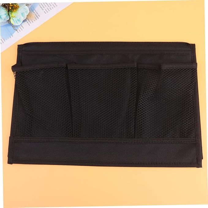 PRETYZOOM Practical Hanging Pouch Organizer Handrail Storage Bag Bedside Storage Pouch for Phone Earphones Chargers Books Water Bottle
