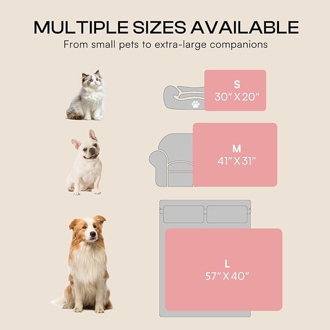 Luciphia 1 Pack 2 Small Dog Blanket Washable Pet Bed Cover Soft Fluffy Puppy Blanket with Premium Fleece 300GSM Cozy Calming Cat Blankets for Indoor Cats Pink 57x40 inch
